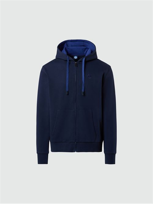 HOODED FULL ZIP SWEATSHIRT W/LOGO NORTH SAILS | 691260/802